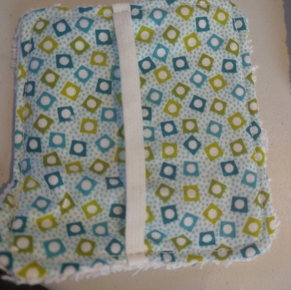 Homemade reusable makeup remover face scrubber 12 pack. 100 cotton.